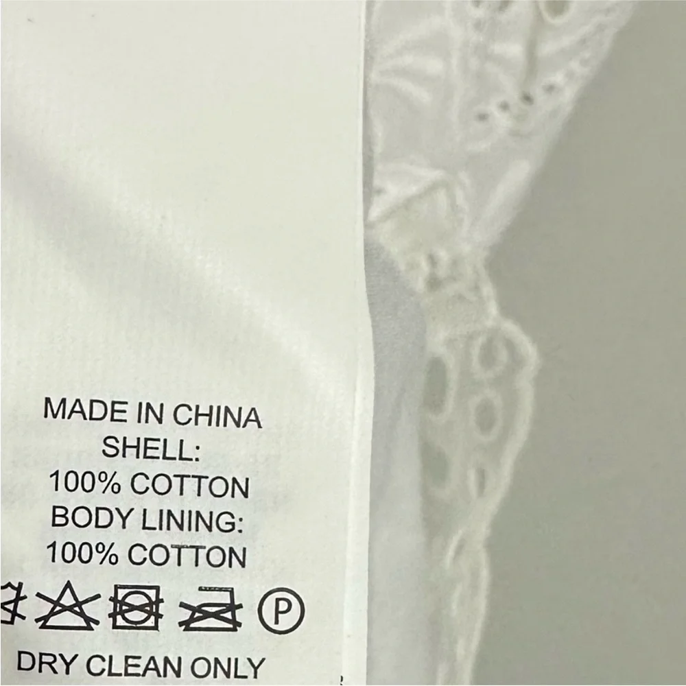Kate Spade White Eyelet Shift Dress